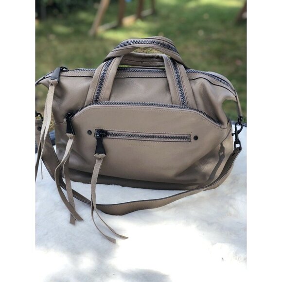 Aimee Kestenberg Leather Satchel -Night is Young charcoal color satchel - Picture 1 of 10